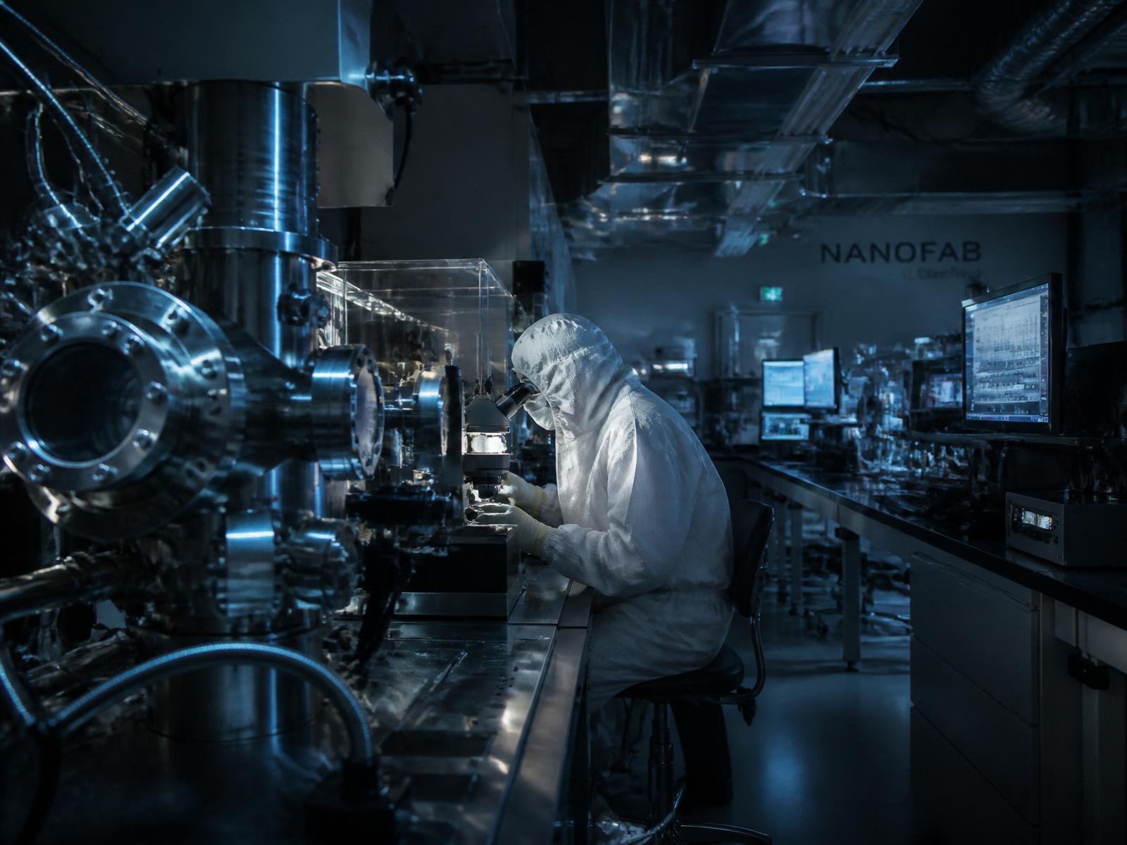 High-tech scientific cleanroom laboratory